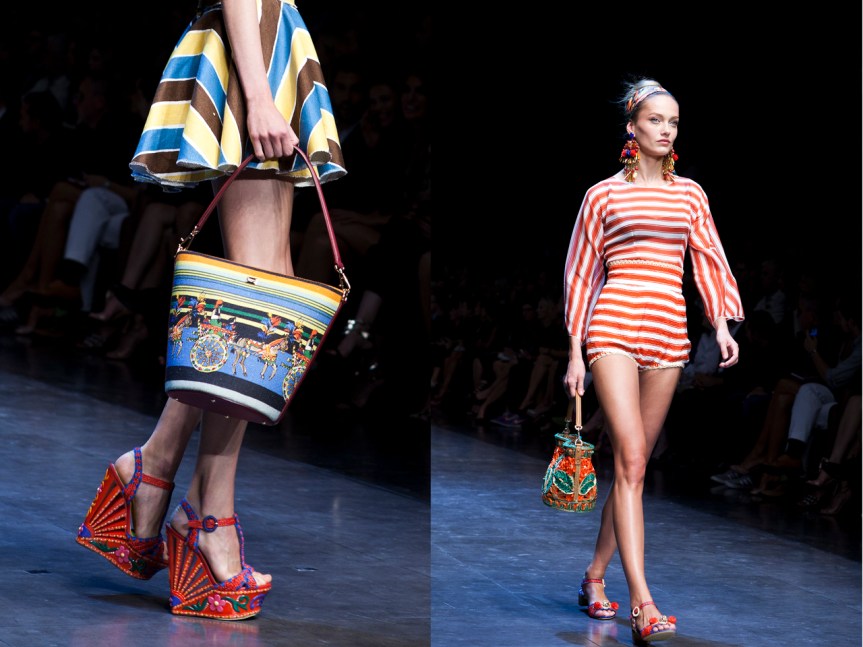 SS 2013 Dolce and Gabbana’s Platforms and Prints! Retro 60’s Africanique Chic with a Side of Grecian Goddess&nbsp;#funkalicious