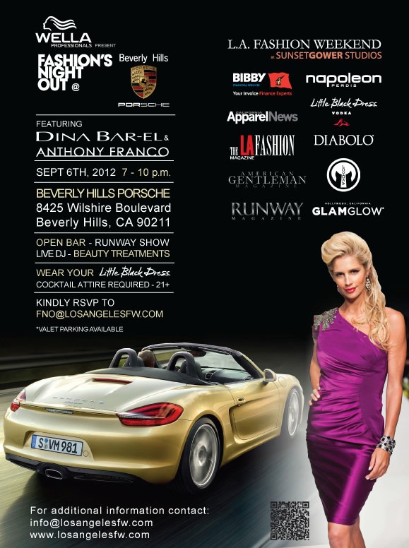 FNO brought to you by Wella and Beverly Hills Porsche, West La Style,&nbsp;Tomorrow!