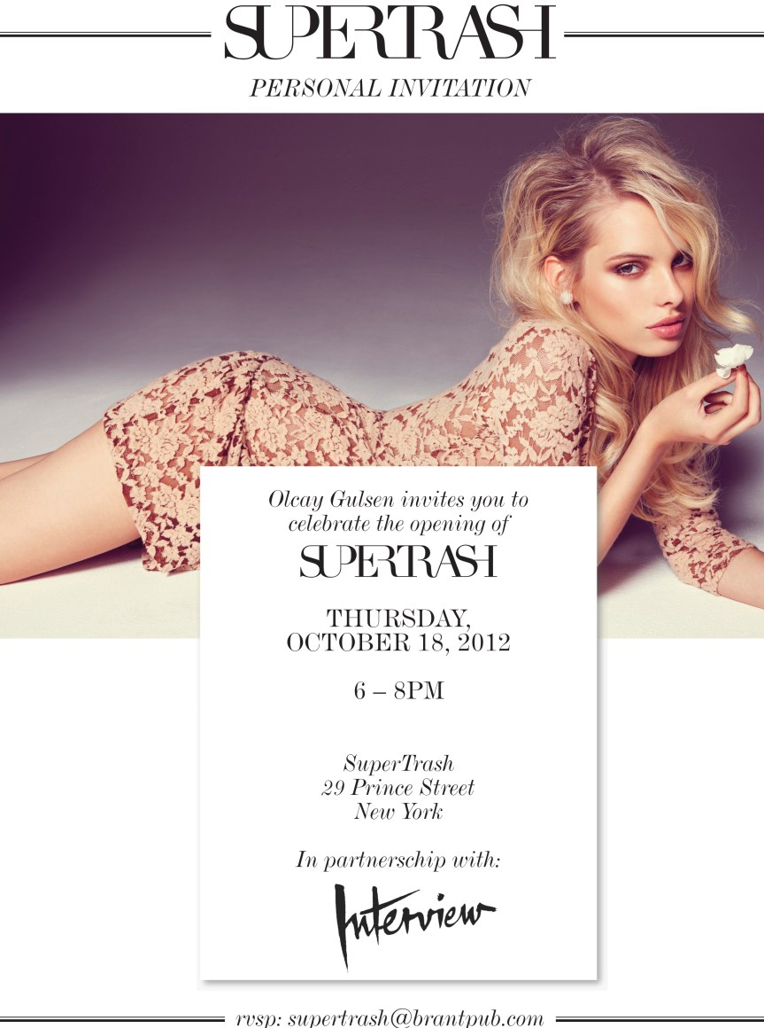 NYC Head’s Up! Olcay Gulsen SUPERTRASH Fashion Show&nbsp;10/16/2012