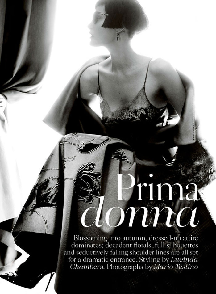 Catherine McNeil and Mario Testino Team Up to Create ‘Prima Donna’ for British Vogue #Unique&nbsp;#NoirBeauty