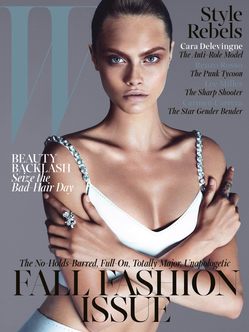 Cara Delevigne for W Magazine. Poses Topless for ‘Style Rebel’. #InDepth #Realness&nbsp;#Nude