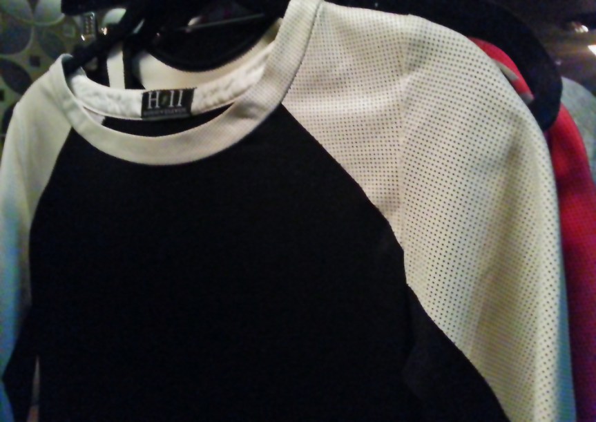 SS 2014 Leather and Cotton long sleeve 