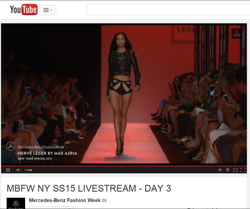 MBFW NY SS15 LIVESTREAM - DAY 3 - YouTube